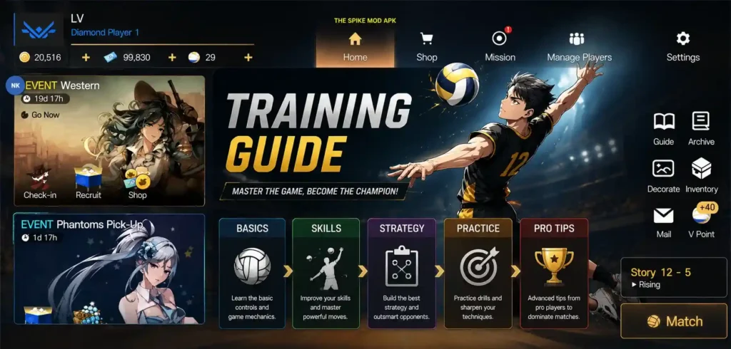 The spike mod APK 23 getspikegame.com-training-mod